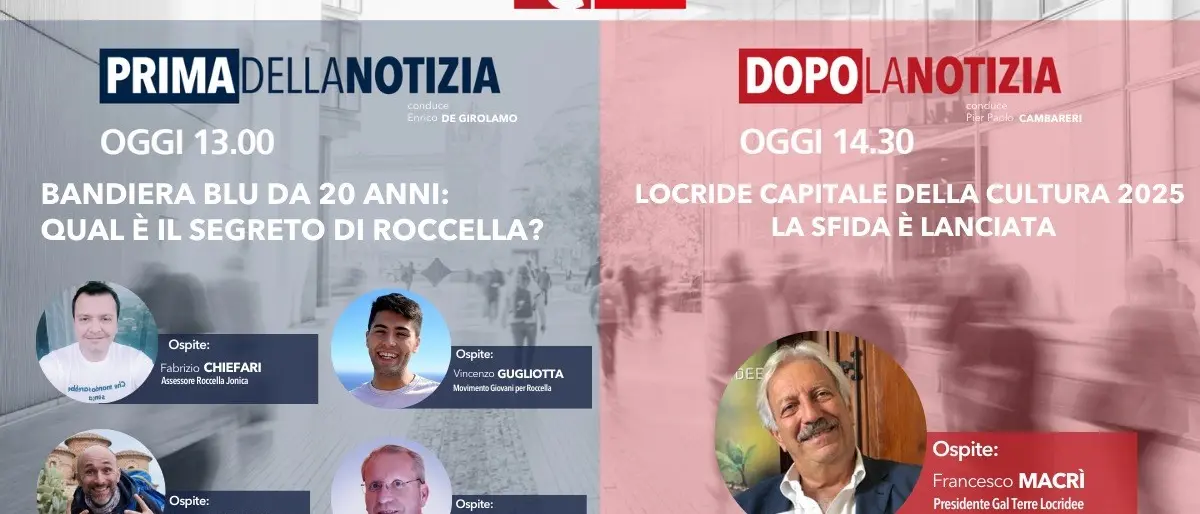 La Calabria da scoprire, torna oggi l’informazione live di LaC News24 - DIRETTA