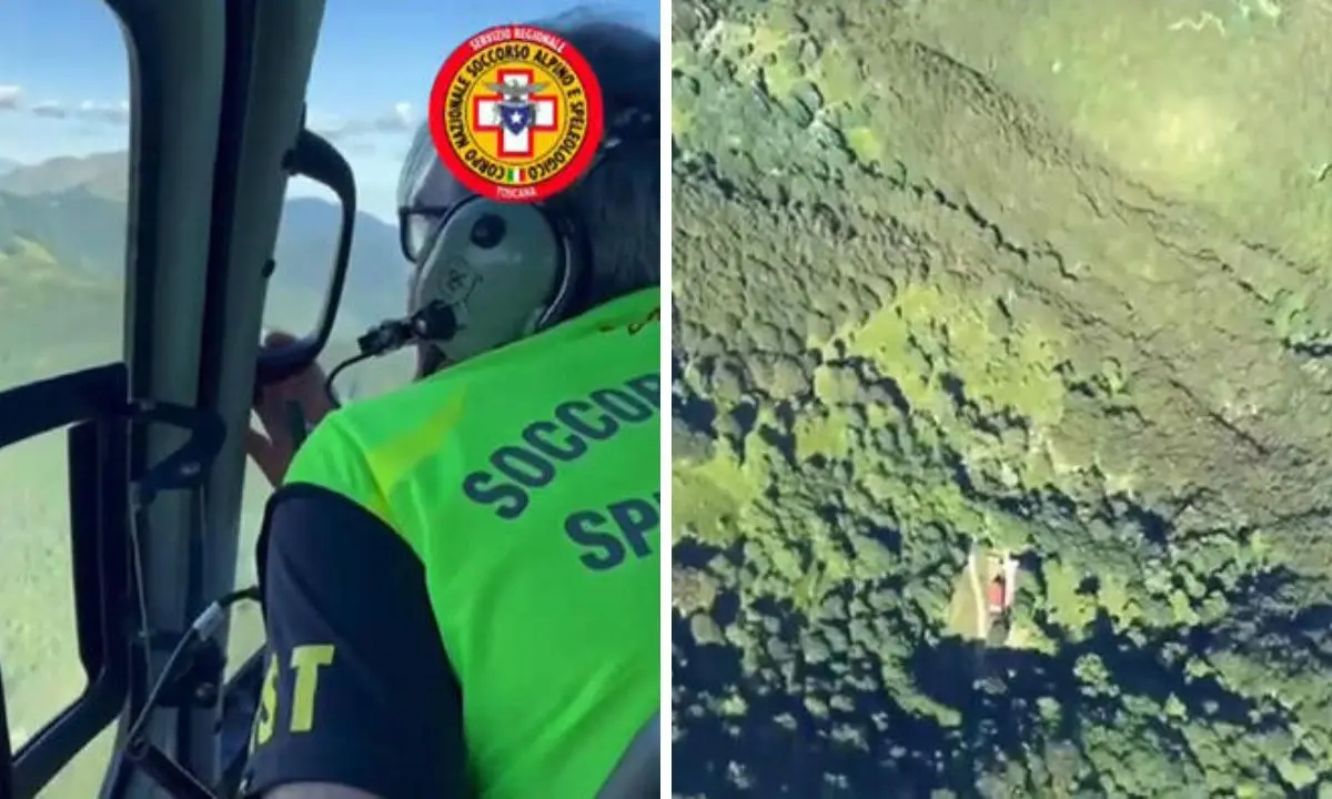 Elicottero disperso sull’Appennino tosco-emiliano, 5 cadaveri individuati sul monte Cusna