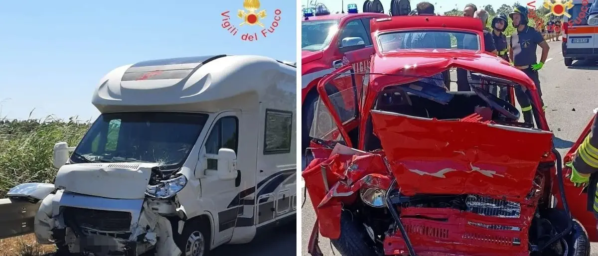 Incidente sulla statale 106 a Strongoli, muore un 31enne nell’impatto tra un’auto e un camper