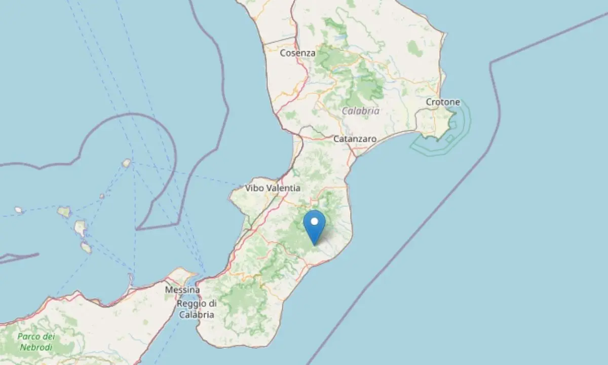 Terremoto di magnitudo 3.6 con epicentro a Caulonia, percepito in diversi centri della Locride