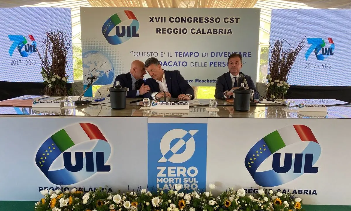 Congresso Uil, Bombardieri: «Alla Calabria servono infrastrutture e lavoro non chiacchiere»