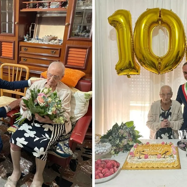 Nonna Eugenia spegne 104 candeline: festa a Cosenza per lo storico traguardo