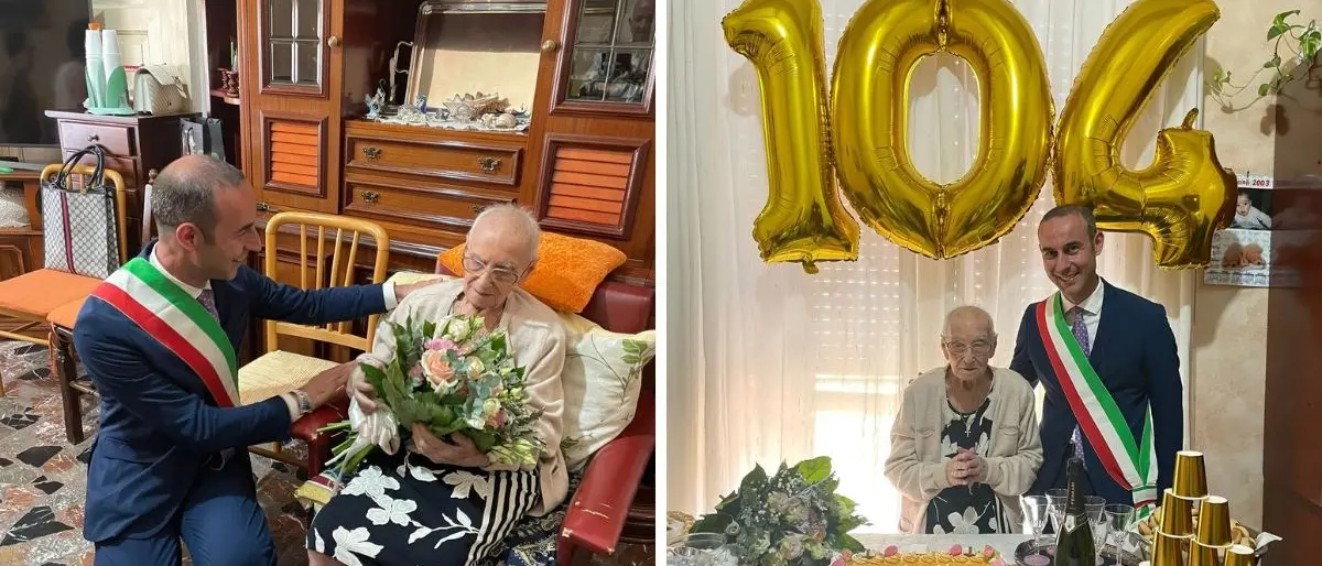 Nonna Eugenia spegne 104 candeline: festa a Cosenza per lo storico traguardo