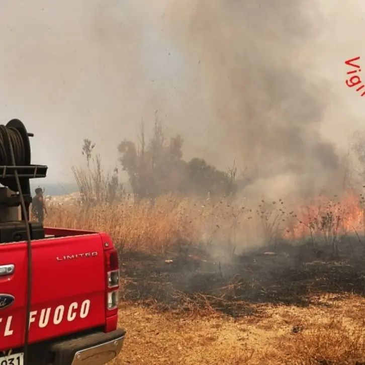 Incendi boschivi, fiamme nella zona Sud di Crotone e a Scandale