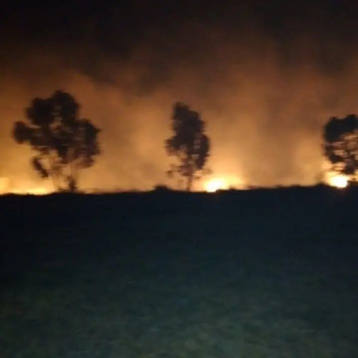 Incendio ai Laghi di Sibari, operazioni di spegnimento durate fino a tarda notte: si sospetta matrice dolosa