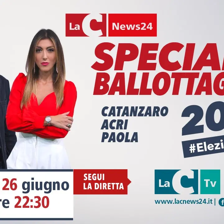 Ballottaggio a Catanzaro, Acri e Paola: il 26 giugno lo spoglio in diretta su LaC