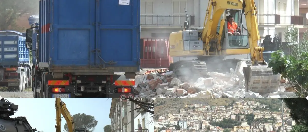 Lotta all’abusivismo, demoliti 27 fabbricati a Cassano. Il sindaco: «Lasciato solo ma vado avanti»