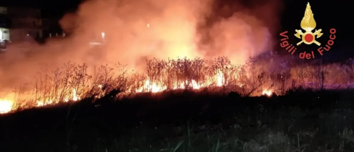 Brucia la Calabria, notte di incendi da Catanzaro a Reggio: vigili del fuoco al lavoro senza sosta