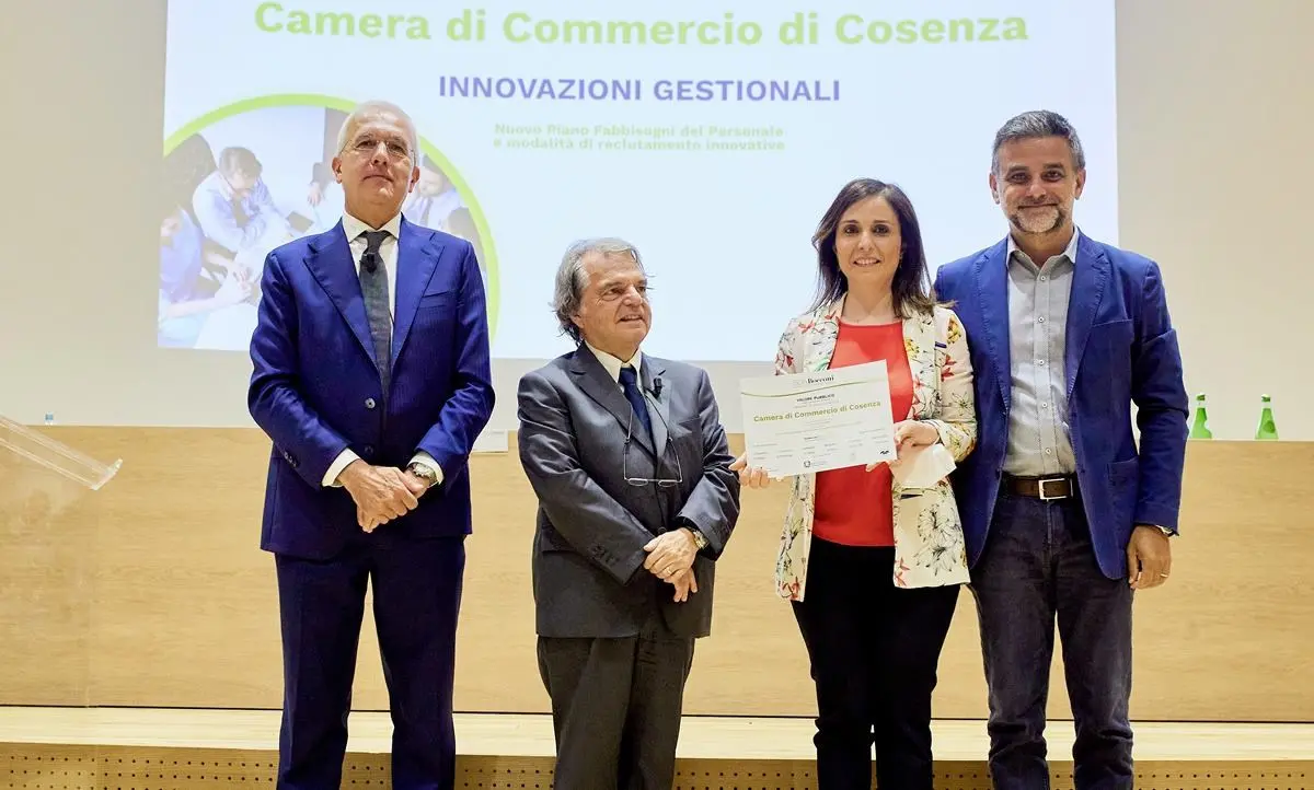La pubblica amministrazione che funziona, premiata dalla Bocconi la Camera di commercio di Cosenza