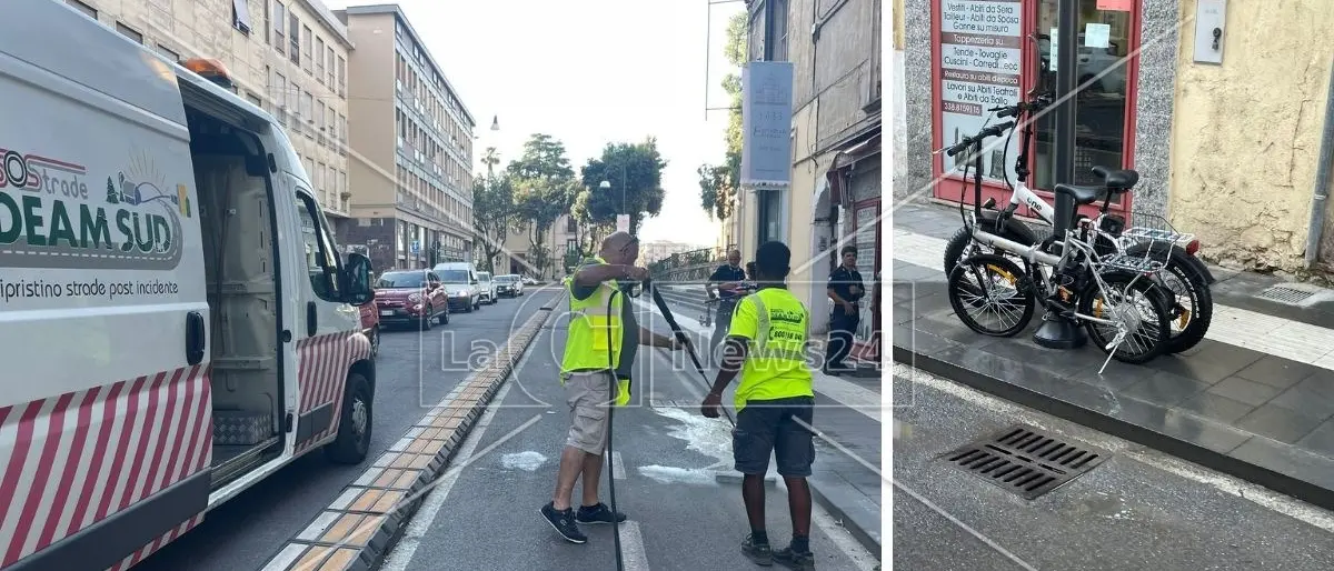 Incidente a Cosenza, ferito ciclista nello scontro frontale tra due bici