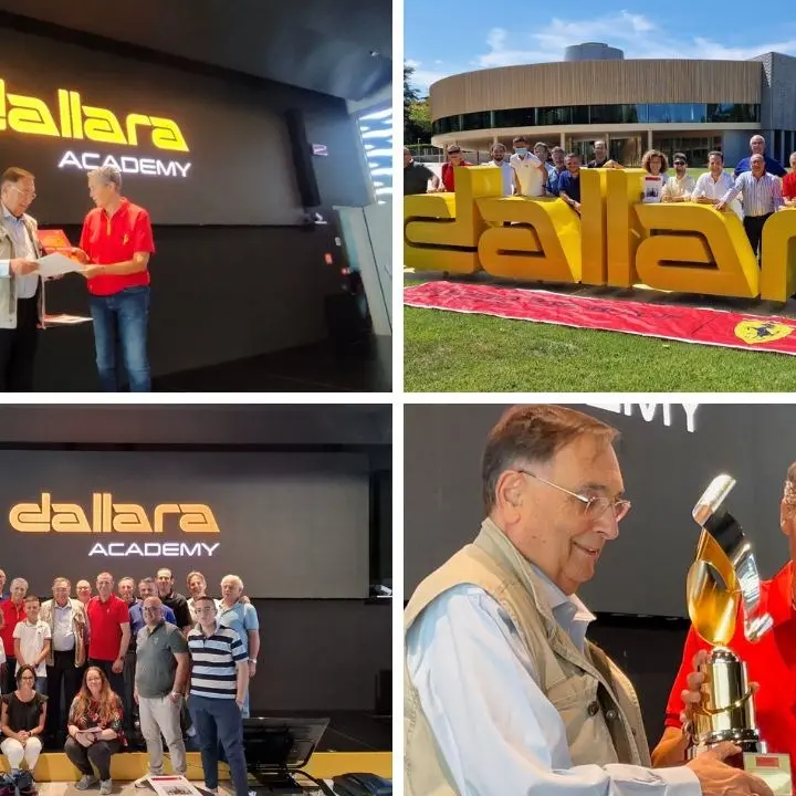 La scuderia Ferrari club di Catanzaro consegna all’ingegnere Dallara il Premio alla carriera