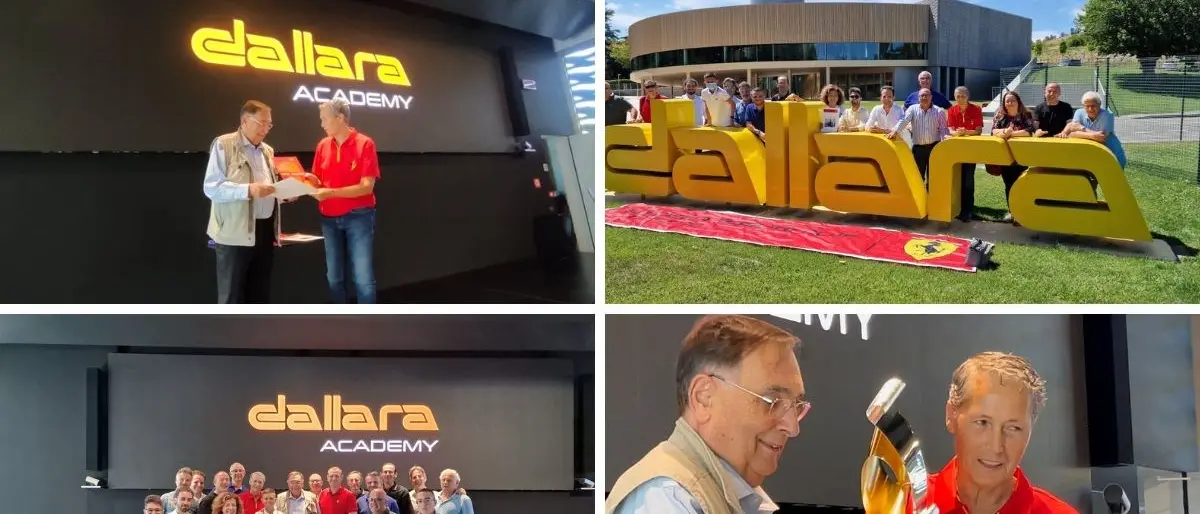La scuderia Ferrari club di Catanzaro consegna all’ingegnere Dallara il Premio alla carriera