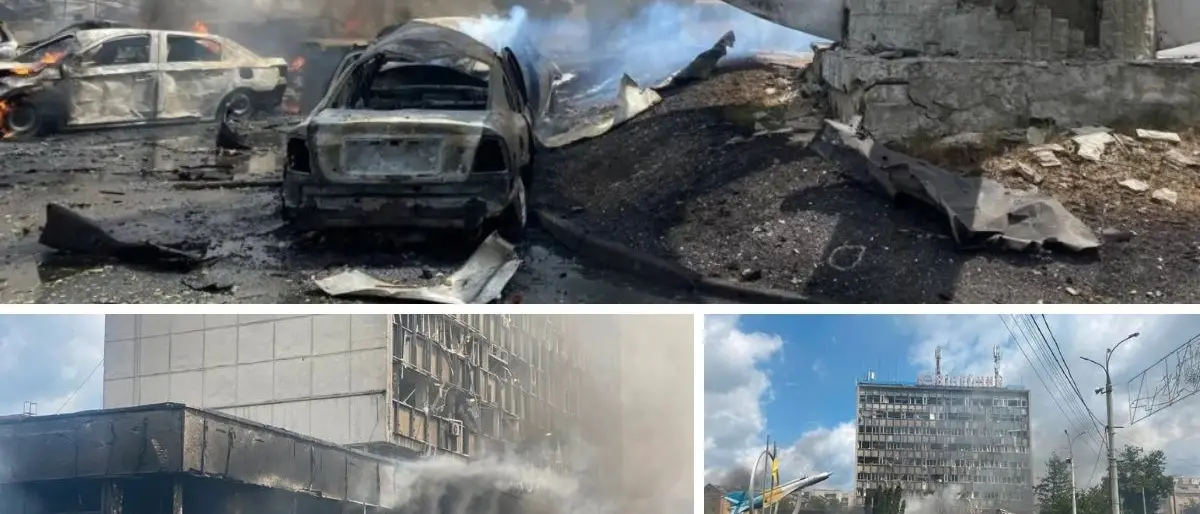 Ucraina, il centro di Vinnytsia colpito da cinque razzi russi: decine di morti