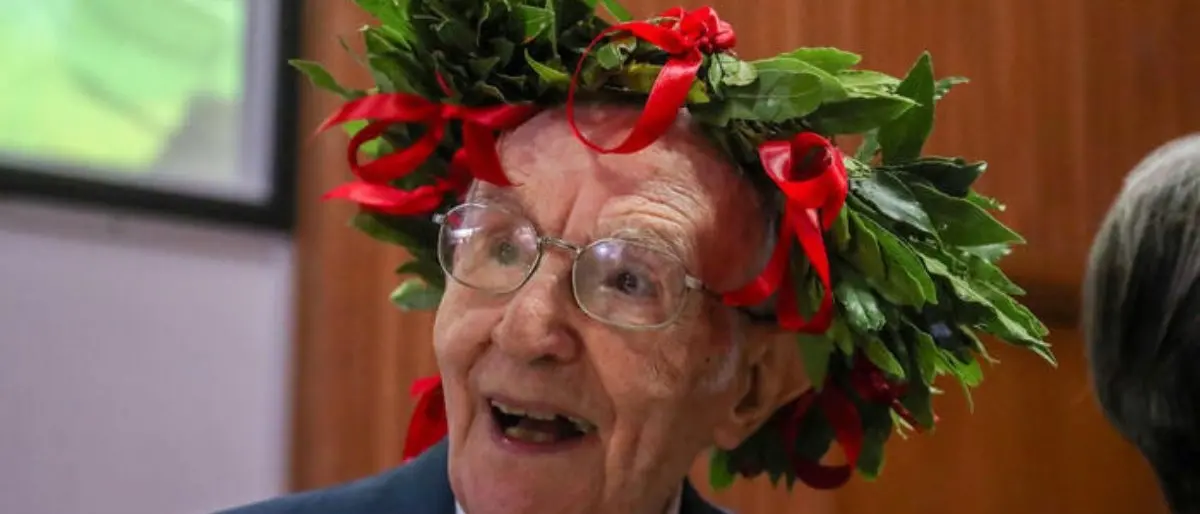 Palermo, corona d’alloro per Giuseppe: a 99 anni si laurea in Filosofia con 110 e lode