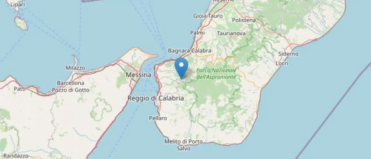 Terremoto Calabria, scossa di magnitudo 3.0 nel Reggino: epicentro a Sant’Alessio in Aspromonte