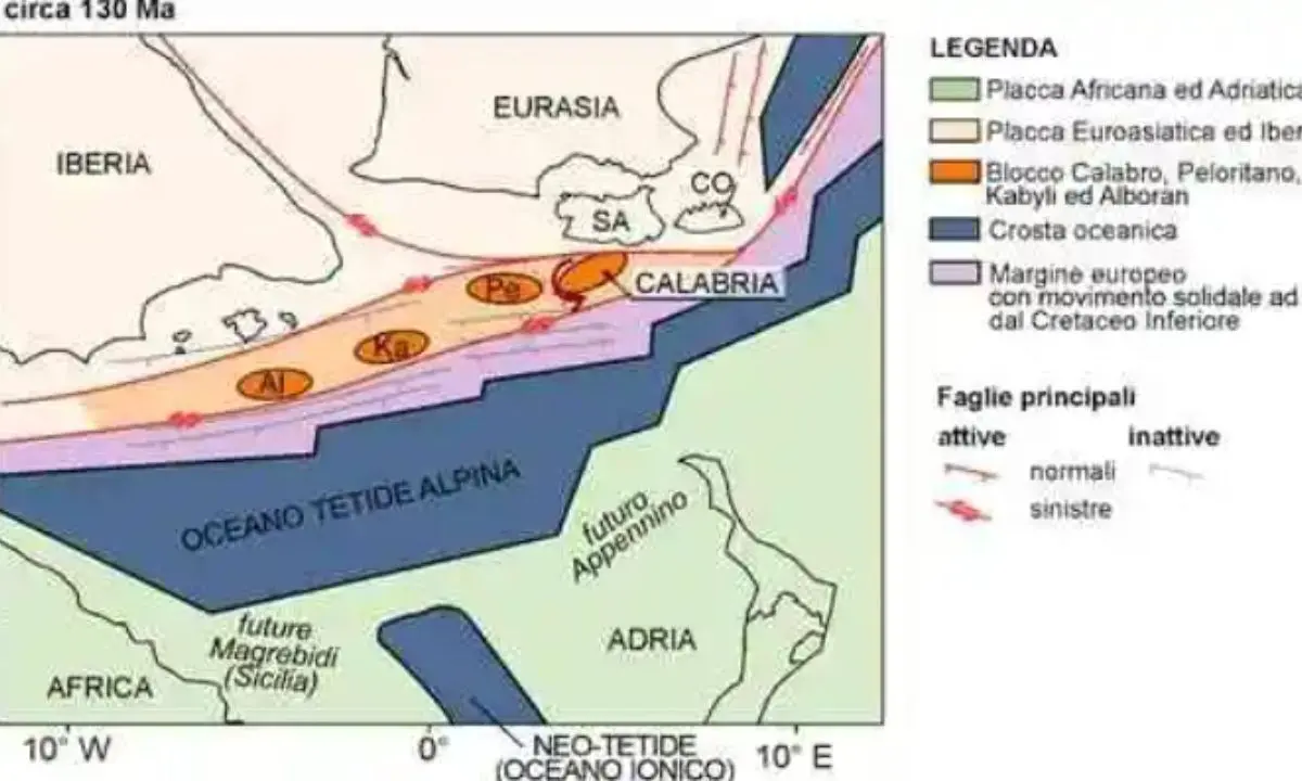 La Calabria unita a Provenza e Catalogna, ecco la posizione della nostra regione 30 milioni di anni fa