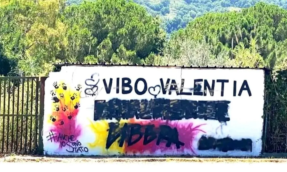 Vibo Marina, preso di mira il murales di Libera dedicato ai carabinieri: «Un utile idiota ha deciso di imbrattarlo»