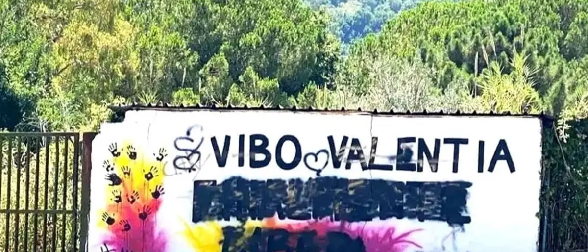 Vibo Marina, preso di mira il murales di Libera dedicato ai carabinieri: «Un utile idiota ha deciso di imbrattarlo»