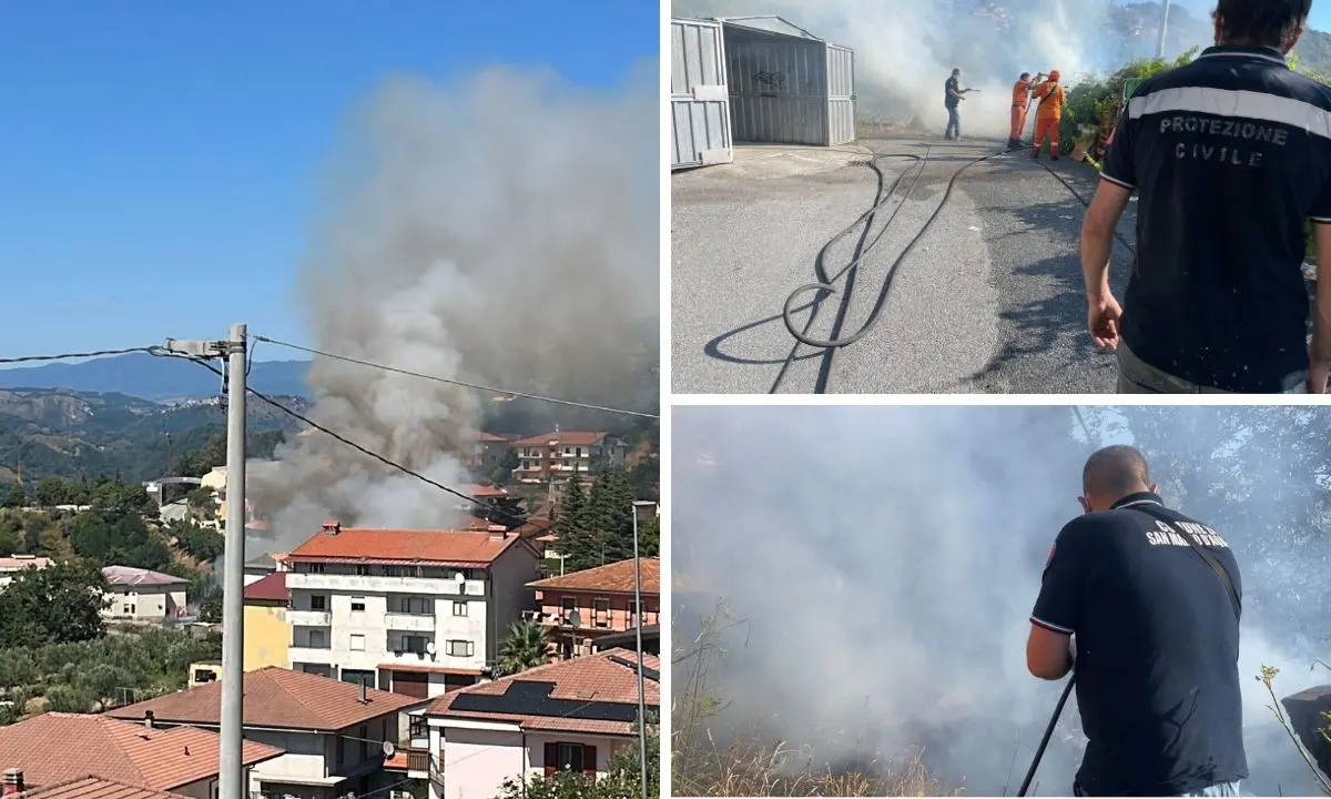 Ancora due incendi a San Mango, il sindaco a Occhiuto: «Calabria verde necessita di più personale»