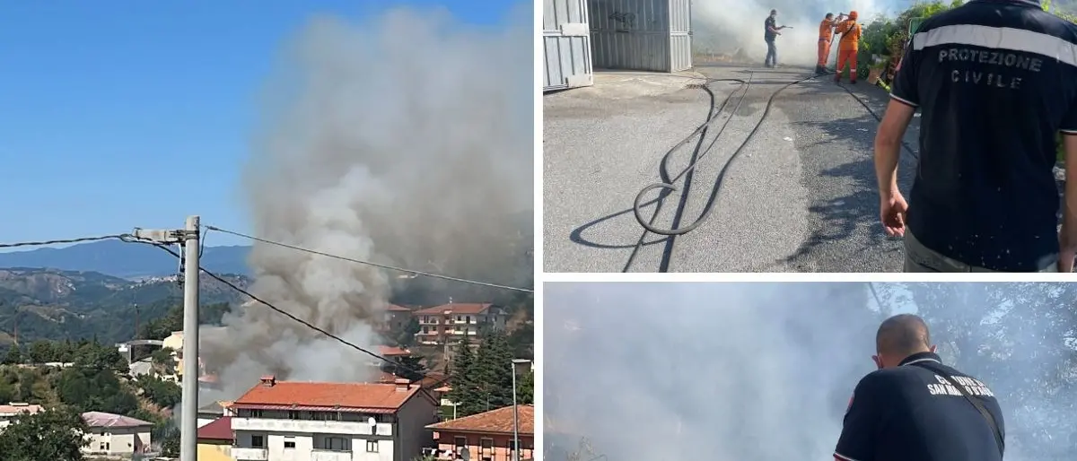Ancora due incendi a San Mango, il sindaco a Occhiuto: «Calabria verde necessita di più personale»