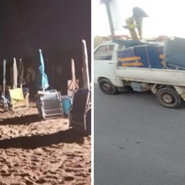 Diamante, sequestrati oltre 200 ombrelloni e sdraio lasciati in spiaggia per occupare posti