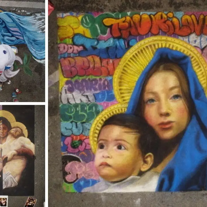 Arte e fede a Taurianova con il concorso dei Madonnari: sul podio la 21enne siciliana Luna Marrali