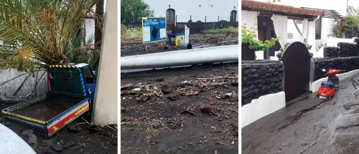 Nubifragio mette in ginocchio l’isola di Stromboli: acqua e fango invadono strade e case