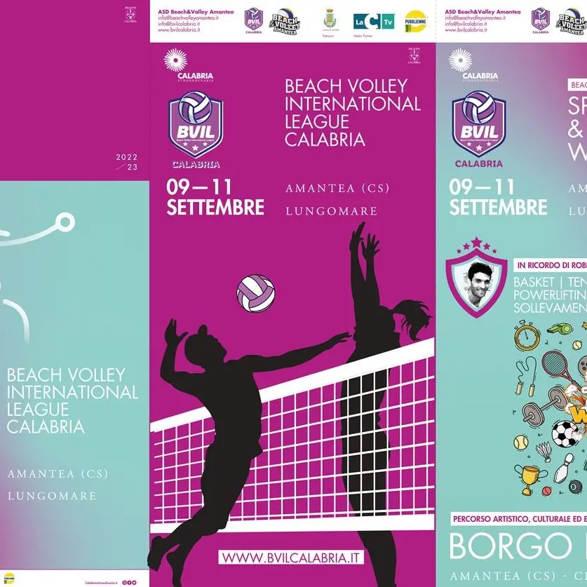 Beach volley International League Calabria, la manifestazione ad Amantea dal 9 all’11 settembre