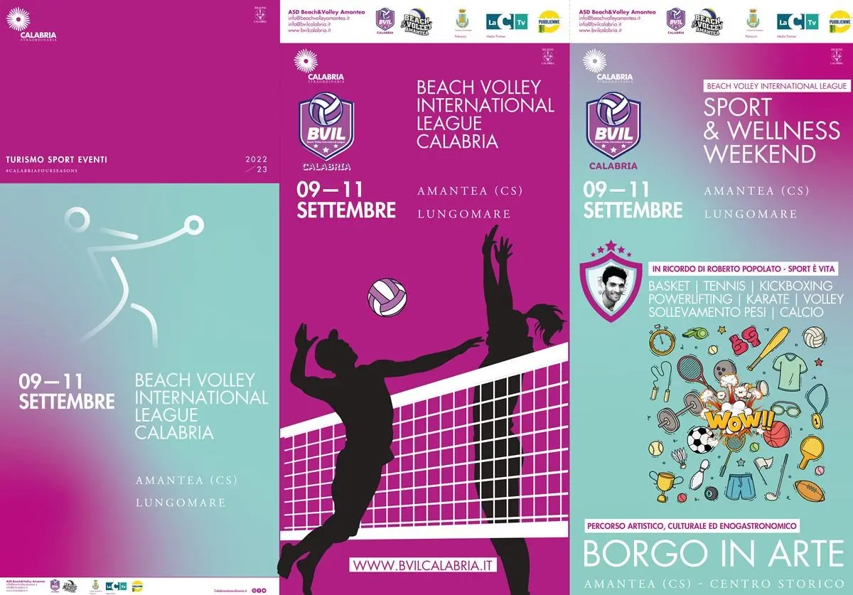 Beach volley International League Calabria, la manifestazione ad Amantea dal 9 all’11 settembre