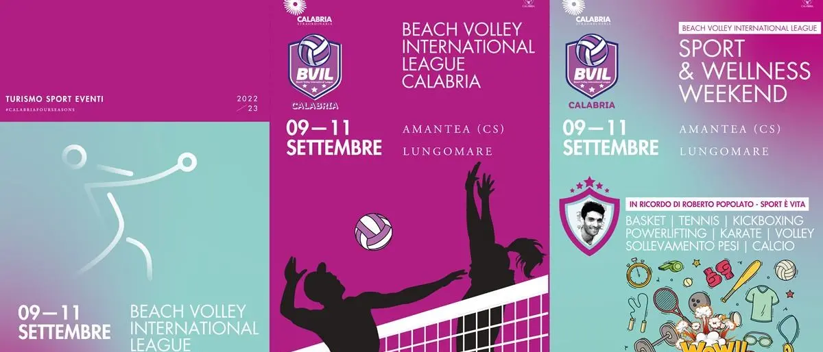 Beach volley International League Calabria, la manifestazione ad Amantea dal 9 all’11 settembre