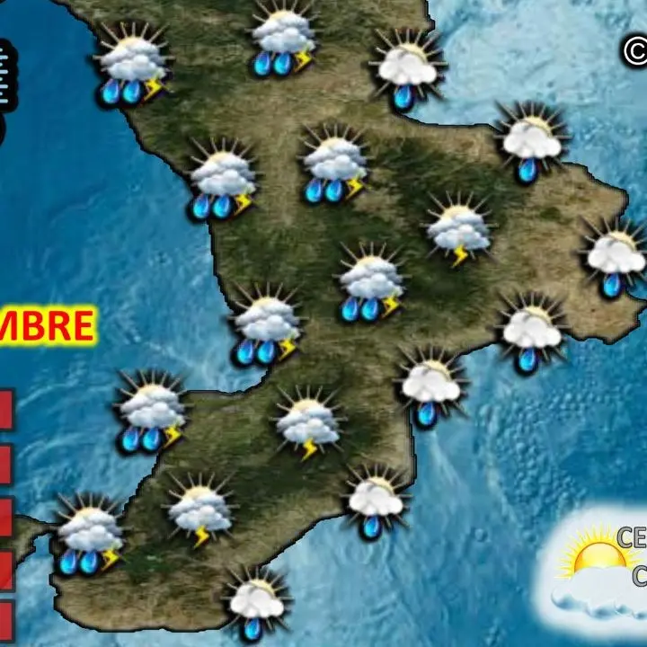 Temporali durante notte e nella giornata dell’1 settembre in Calabria, più intensi sulla Costa tirrenica