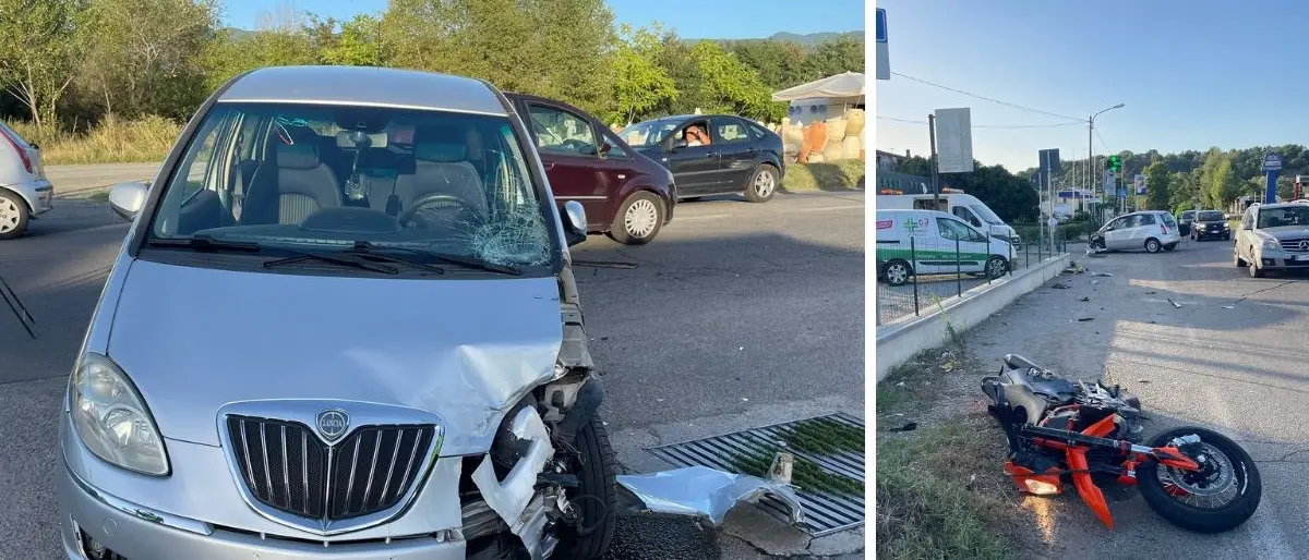 Incidente tra auto e moto a Rende: amputata una gamba al giovane centauro rimasto ferito nello scontro