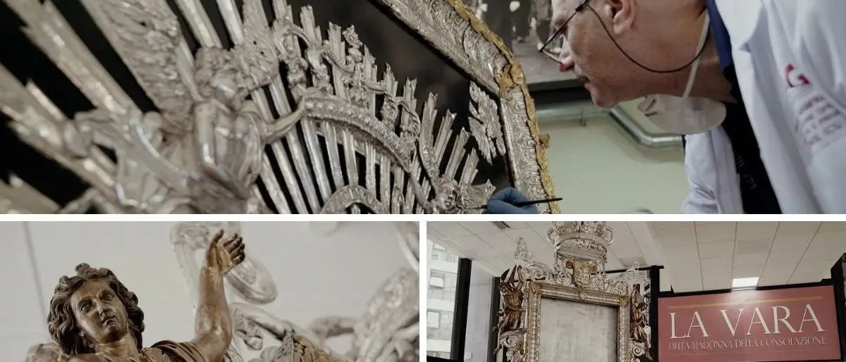 Reggio Calabria, il restauro dell’antica vara della Madonna della Consolazione in un docufilm