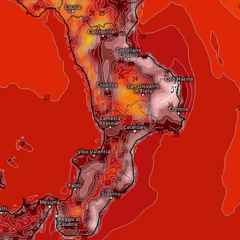 Picco del caldo il 9 settembre in Calabria, ecco le previsioni provincia per provincia