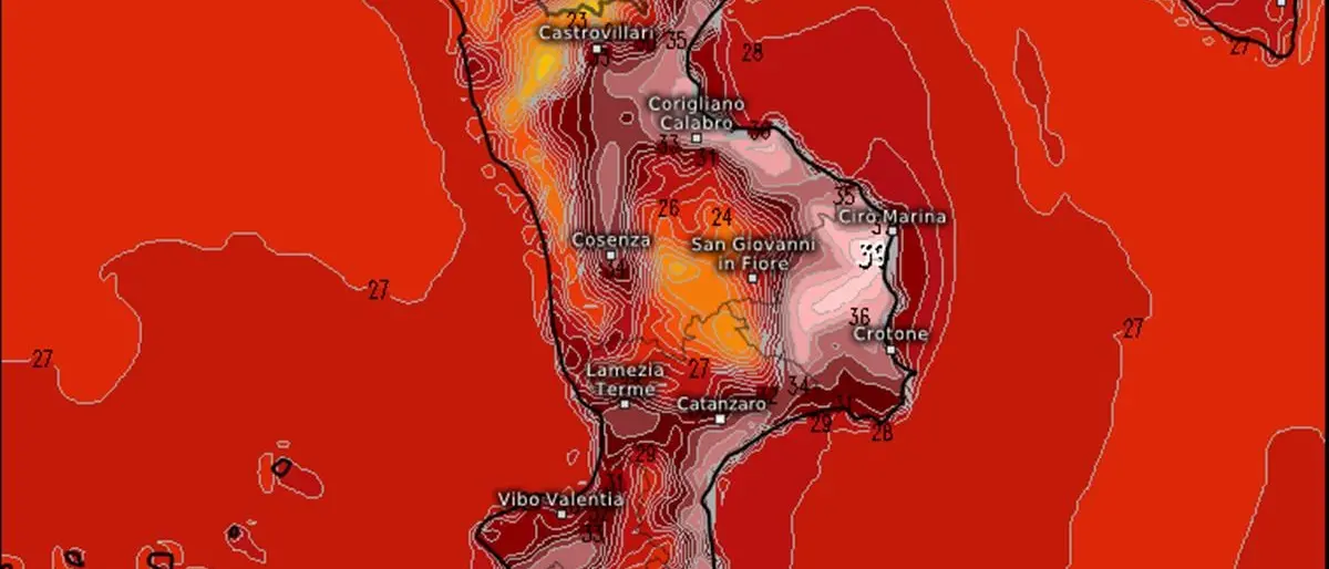 Picco del caldo il 9 settembre in Calabria, ecco le previsioni provincia per provincia