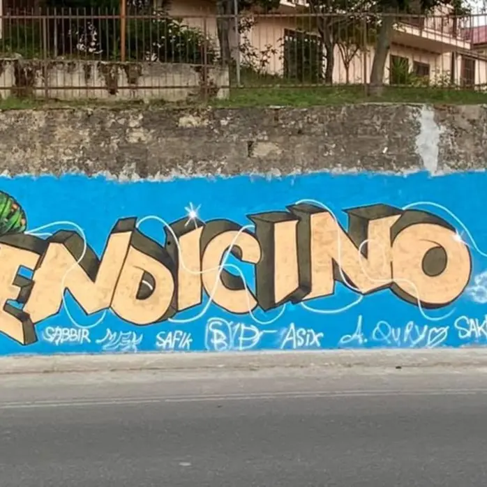 Mendicino, il murales disegnato da giovani migranti simbolo di accoglienza e integrazione