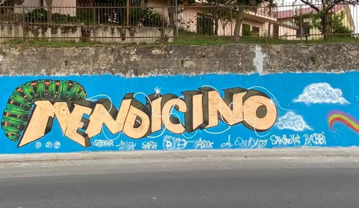 Mendicino, il murales disegnato da giovani migranti simbolo di accoglienza e integrazione