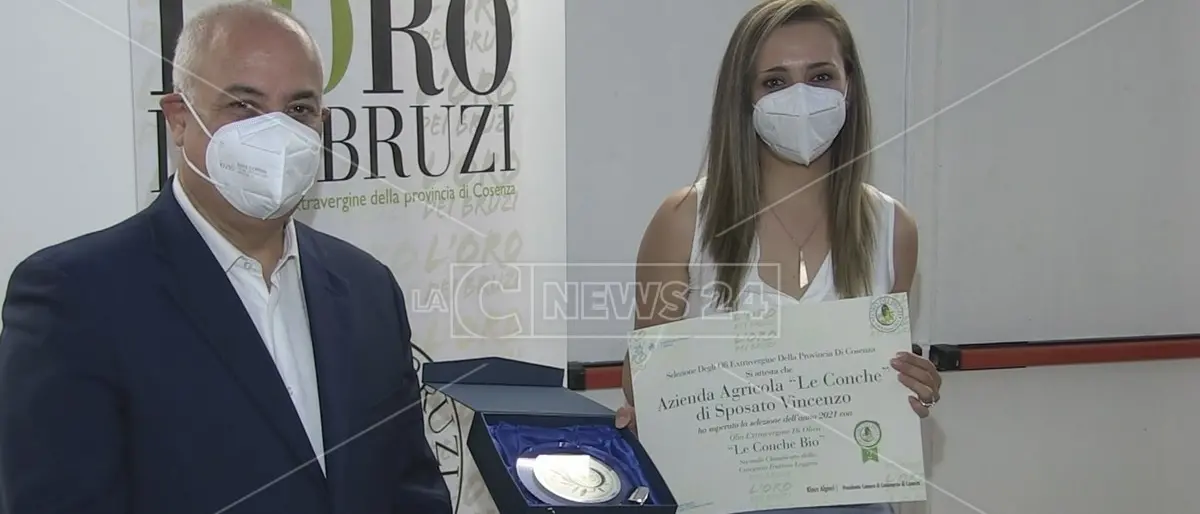 Cosenza, l'Oro dei Bruzi 2021: la Camera di Commercio premia i migliori oli extravergini della provincia