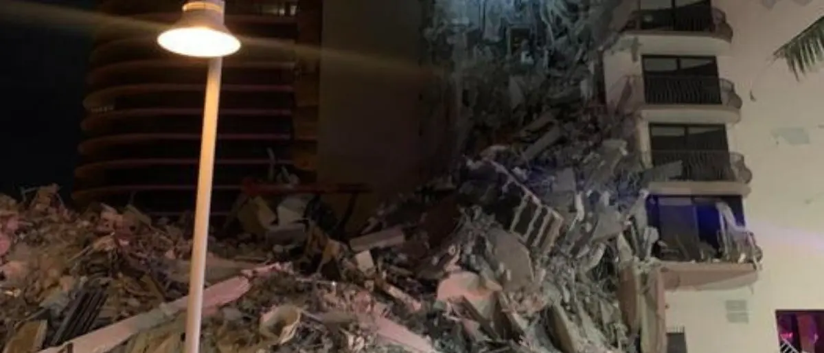 Usa, crolla un palazzo di 12 piani vicino Miami: un morto e 10 feriti