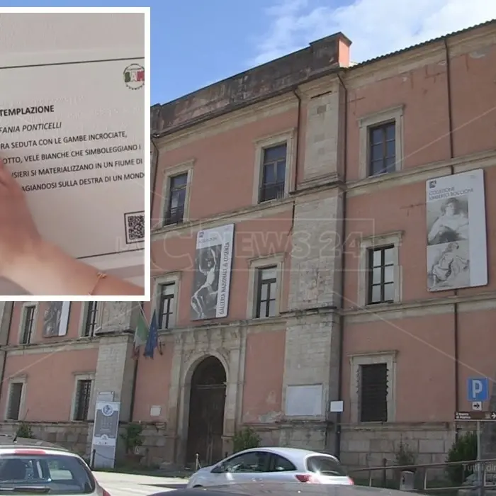 Cosenza, targhe descrittive tattili donate alla Galleria Nazionale