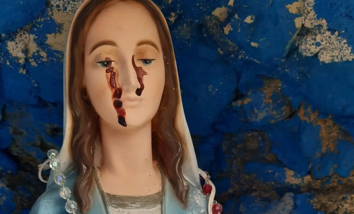 San Gregorio d’Ippona, il liquido trovato sulla statua della Madonna non è sangue