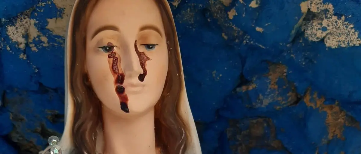 San Gregorio d’Ippona, il liquido trovato sulla statua della Madonna non è sangue