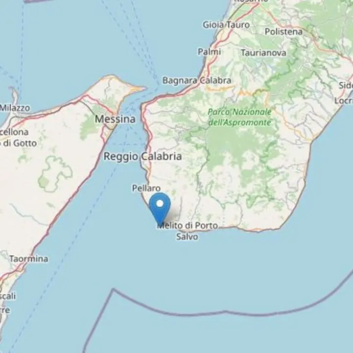 Terremoti Calabria, scossa nello Stretto di Messina davanti alla costa reggina