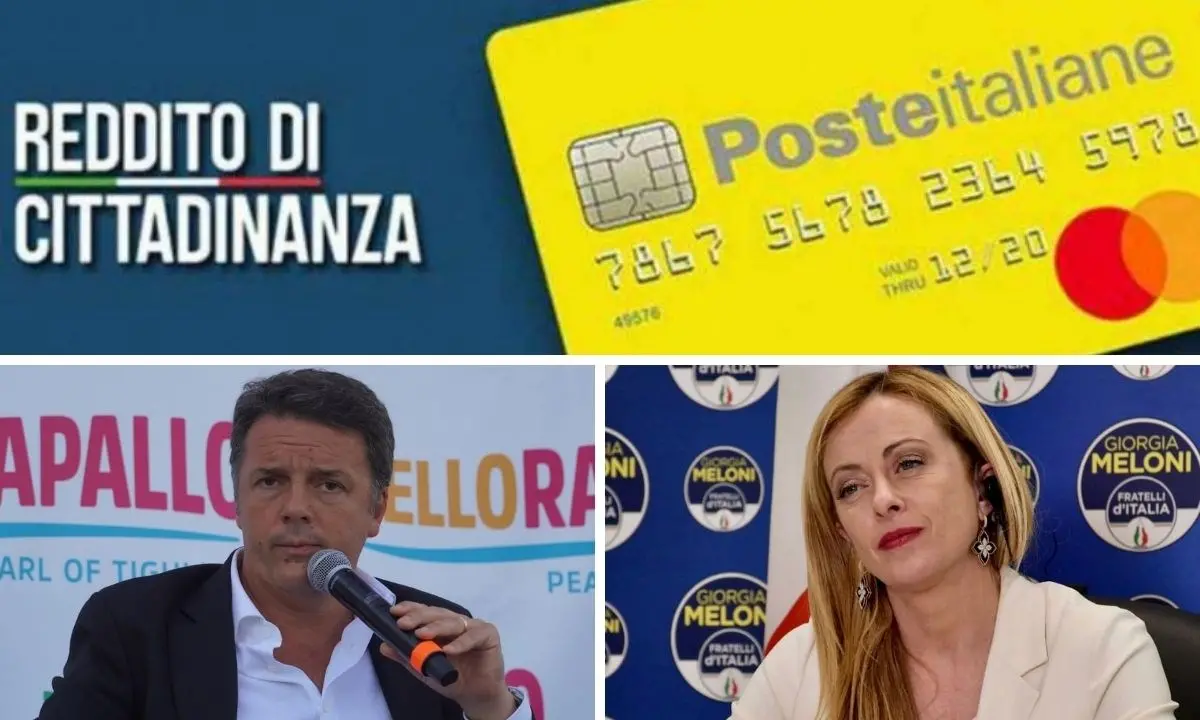 Reddito di cittadinanza, l'asse Renzi-Meloni per abolirlo e i numeri in Calabria