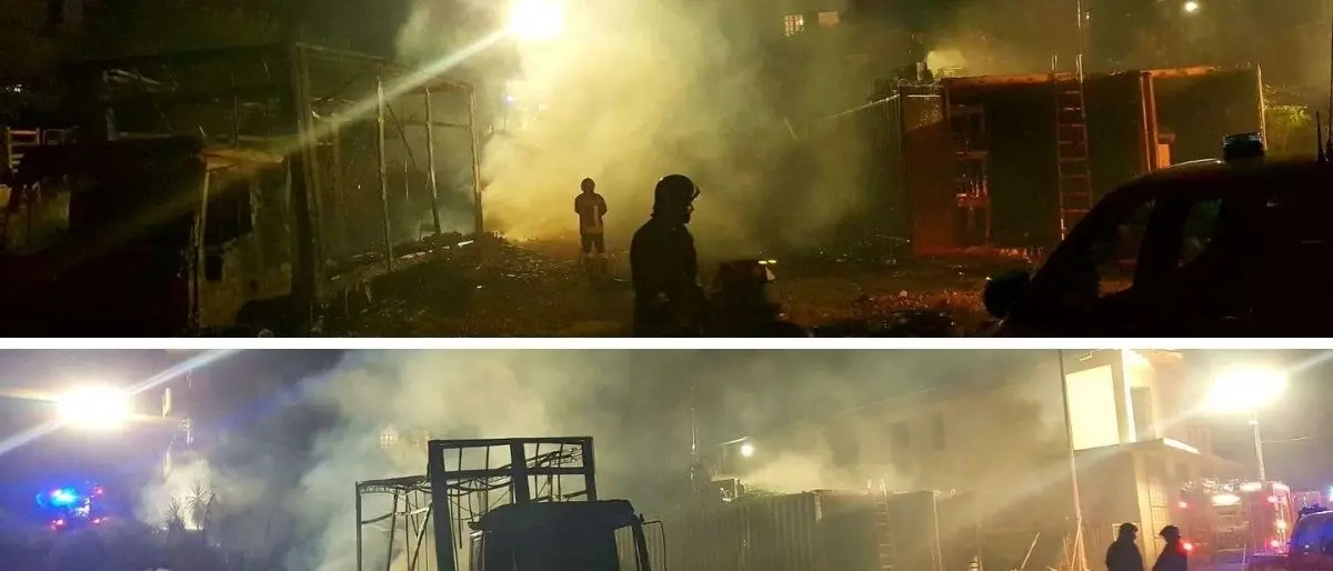 Incendio doloso a Mileto, dati alle fiamme il camion e il materiale di un negozio di vini