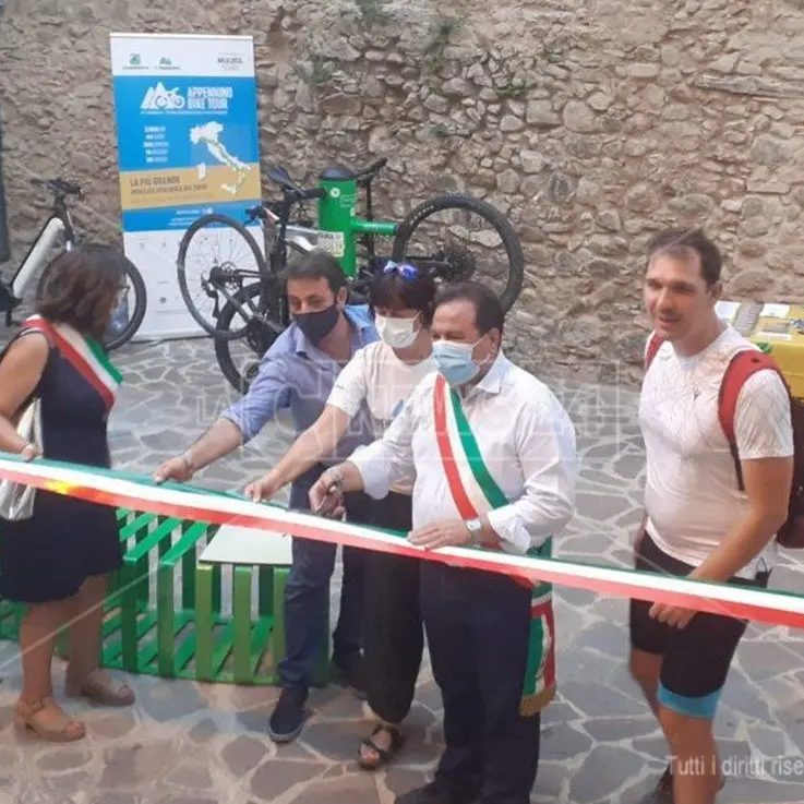 Fa tappa ad Amaroni l’Appennino Bike Tour, la più lunga ciclovia d’Italia