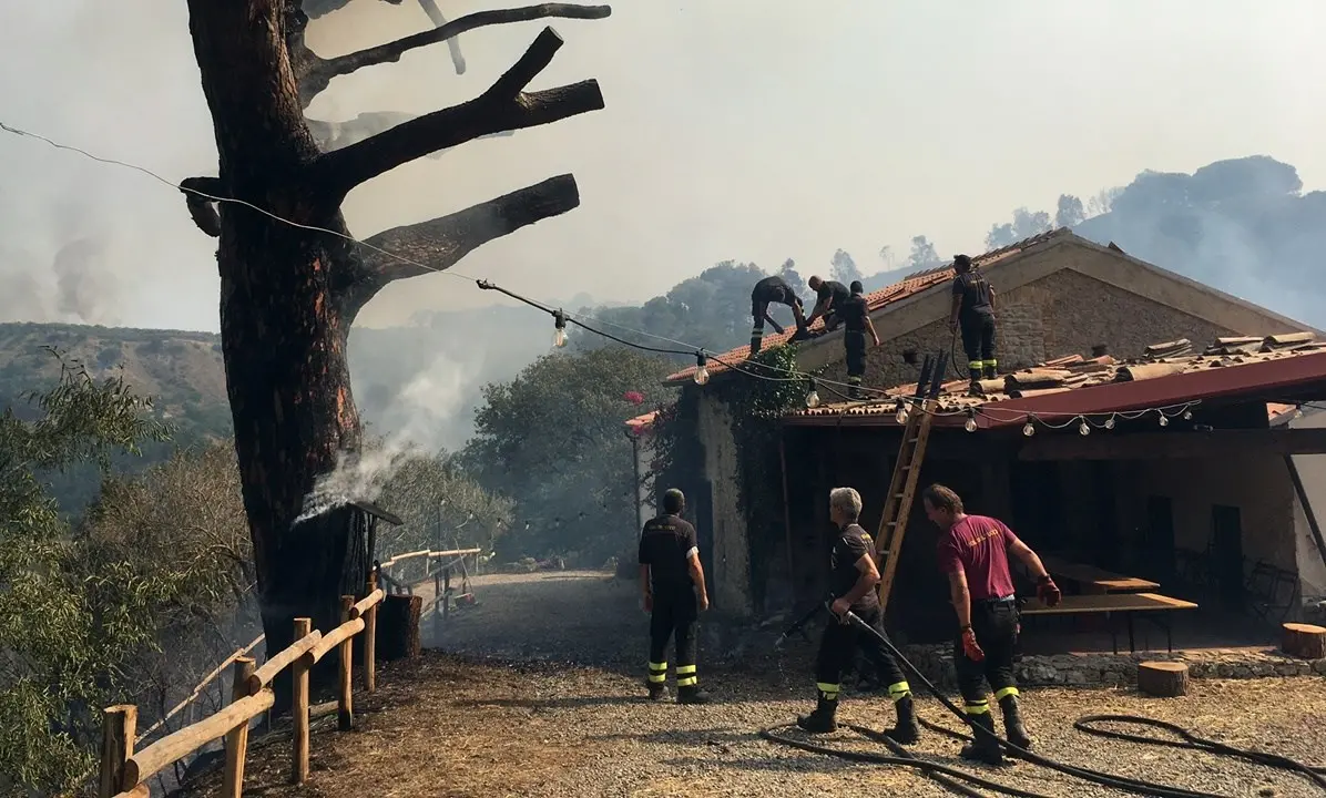 San Floro, il fuoco danneggia l’allevamento dei bachi da seta: «Aiutateci a ricostruire»