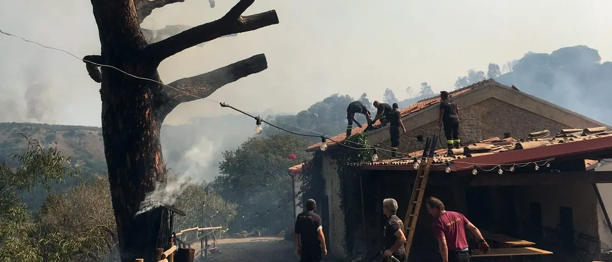 San Floro, il fuoco danneggia l’allevamento dei bachi da seta: «Aiutateci a ricostruire»