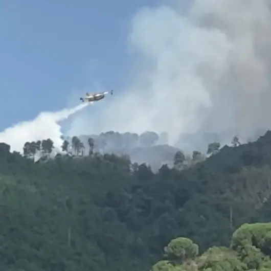 Incendi, a fuoco anche la montagna di Cleto. A rischio i sentieri dei tre castelli