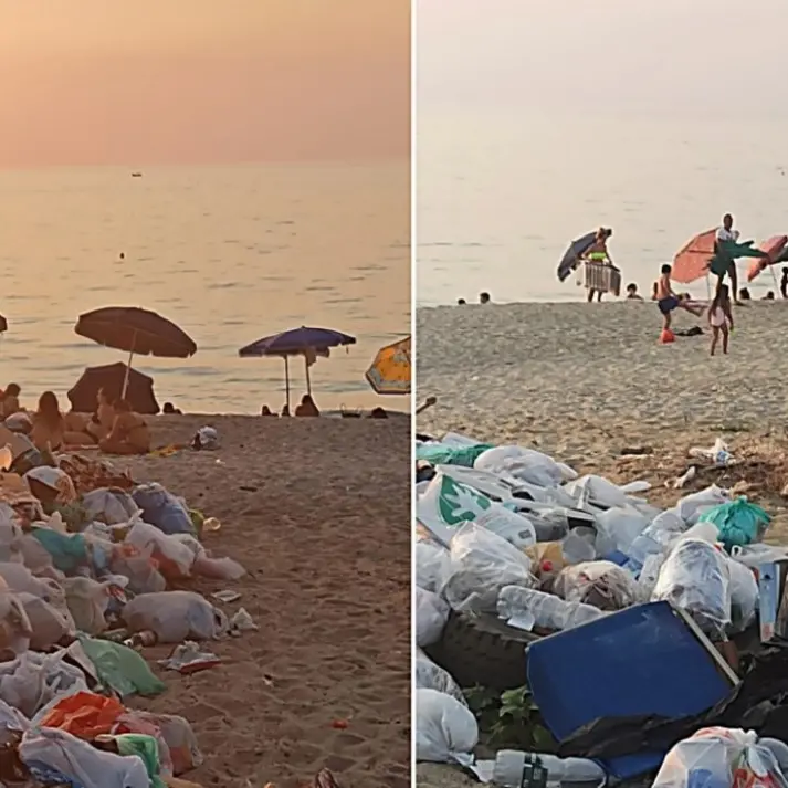 Pizzo, discarica in spiaggia e mare sporco: benvenuti al “lido monnezza”